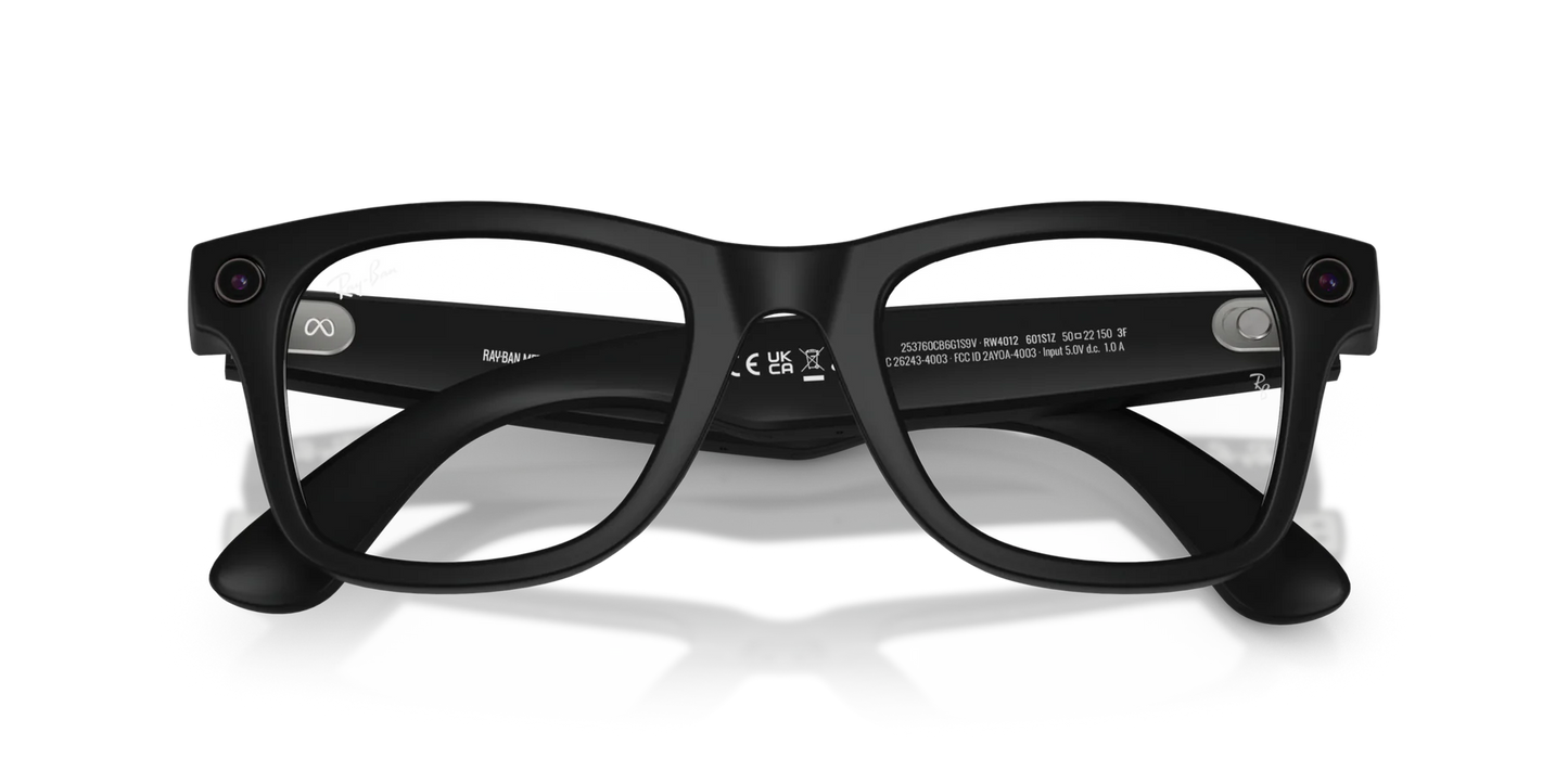 W4012 Ray-Ban | Meta Wayfarer L Transitions® Black/Clear Grey