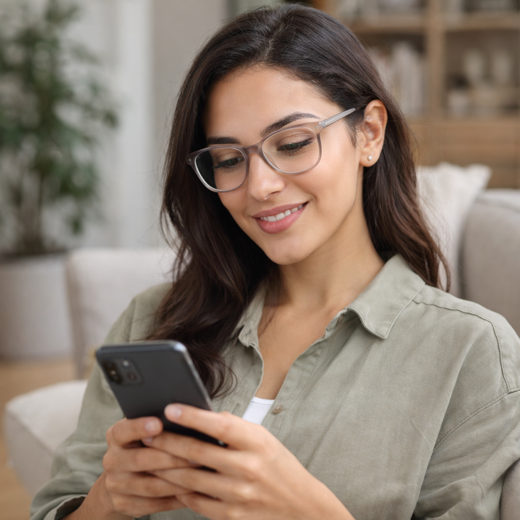 FOCUS’d Model P16068 Reading Glasses – Blue Light Protection - Crystal Grey