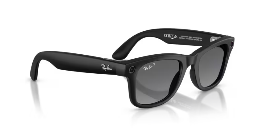 RW4012 Ray-Ban | Meta Wayfarer Black Graphite Polarized M
