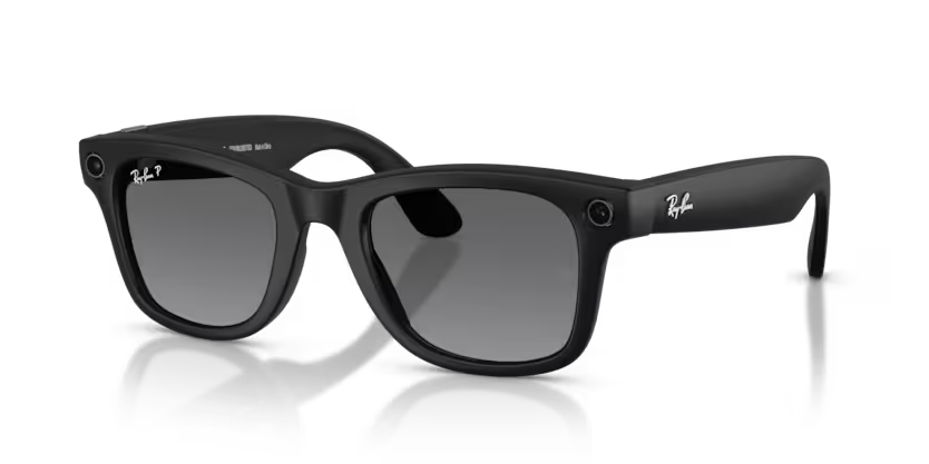 RW4012 Ray-Ban | Meta Wayfarer Black Graphite Polarized M