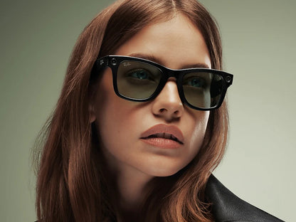 RW4012 Ray-Ban | Meta Wayfarer Transitions® M/L Black/Clear Graphite Green