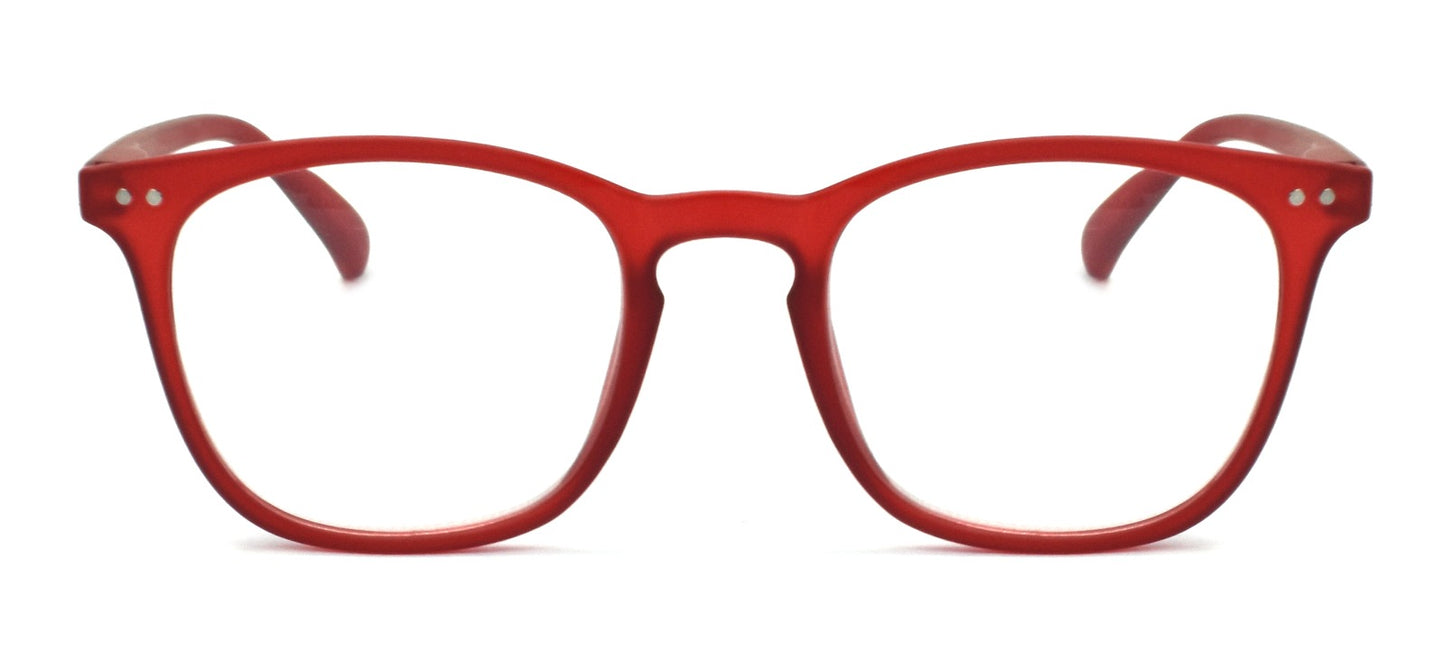 FOCUS’d Model P13037 Reading Glasses – Blue Light Protection - Red