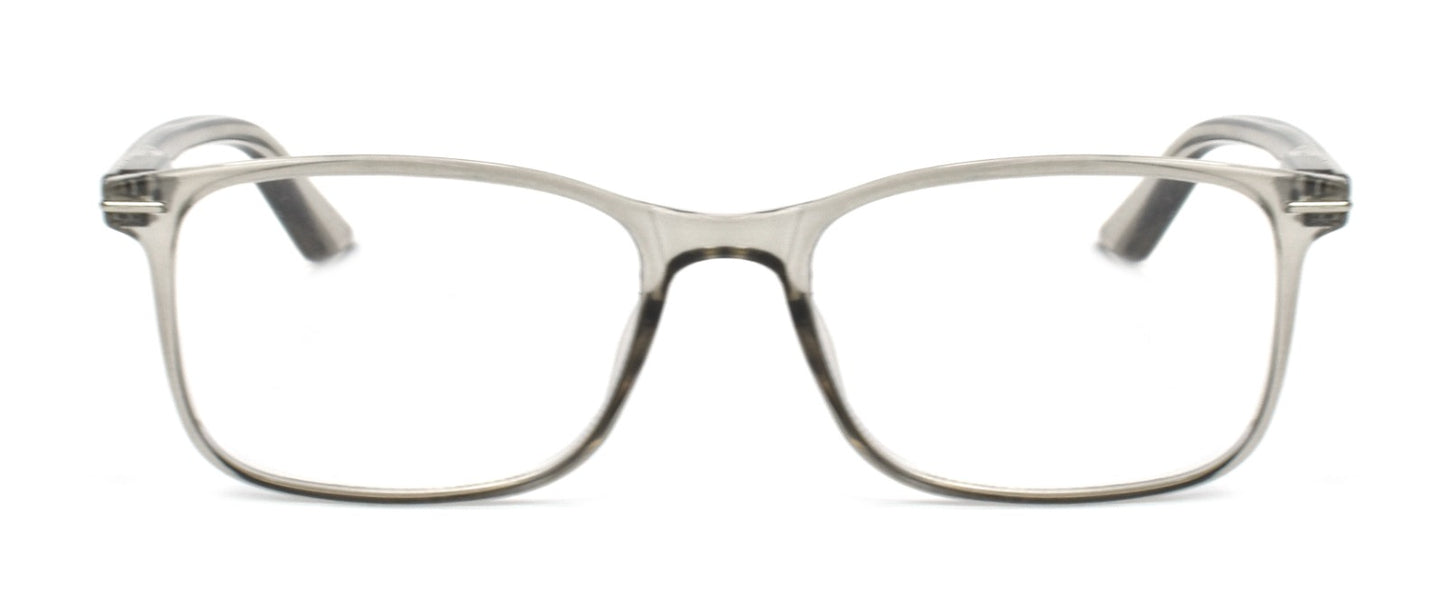 FOCUS’d Model P16068 Reading Glasses – Blue Light Protection - Crystal Grey