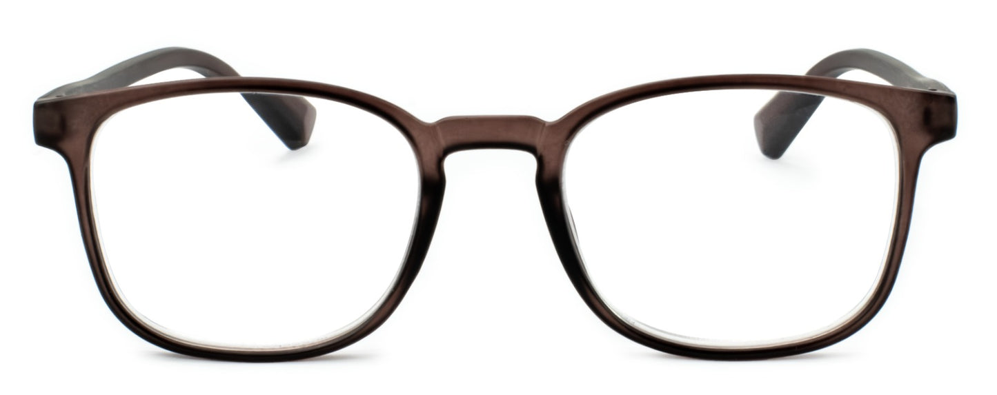 FOCUS’d Model P16104 Reading Glasses Blue Light Protection – Matte Brown -